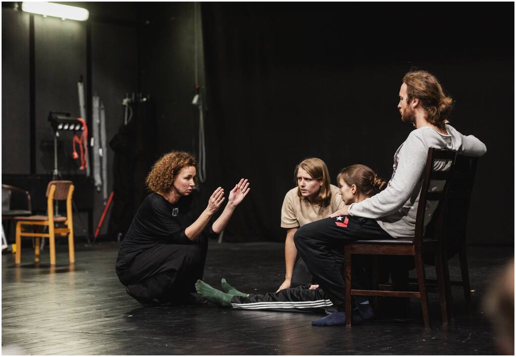 Lenkų režisierės A.Dudos-Gracz meistriškumo dirbtuvės Klaipėdos dramos teatre. 