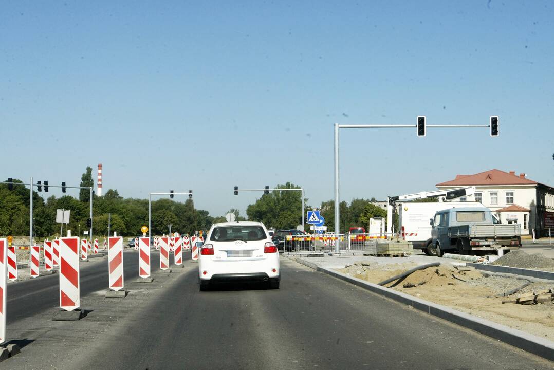 Planai: bus siekiama, kad jau šios savaitės viduryje ar jos pabaigoje pradėtų veikti šviesoforine sankryža virtęs Sendvario žiedas.
