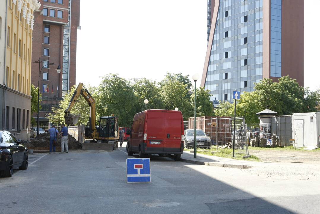 Darbai: dėl kelio remonto numatomi eismo ribojimai S. Šimkaus ir Vytauto gatvėse.