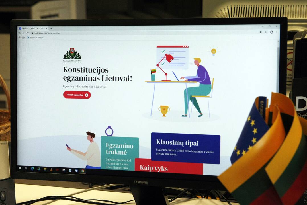 Naujovė: Konstitucijos egzaminas pirmąkart per 14 metų vyko tik virtualiai – per karantiną jokių kitų variantų tiesiog negalėjo būti.