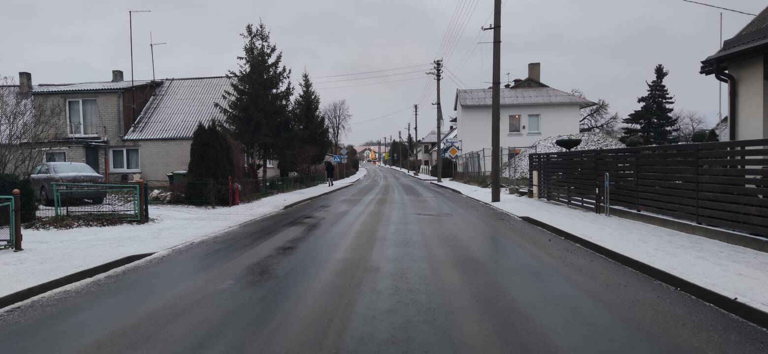 Pokyčiai: Gargžduose kelininkai remontuoja centrines gatves – asfaltas paklotas Kvietinių, J.Basanavičiaus, Klaipėdos, J.Janonio, Pušų gatvėse.