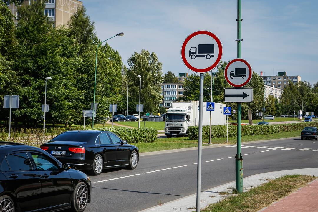 Kliūtis: suvešėjusi gyvatvorė trukdo pamatyti per perėją eiti ar važiuoti norinčius žmones.