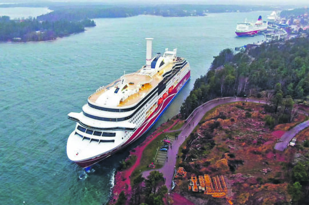 Pavojai: „Viking Grace“ ant seklumos Alandų salyne, kuri yra viena avaringiausių vietų Baltijos jūroje.