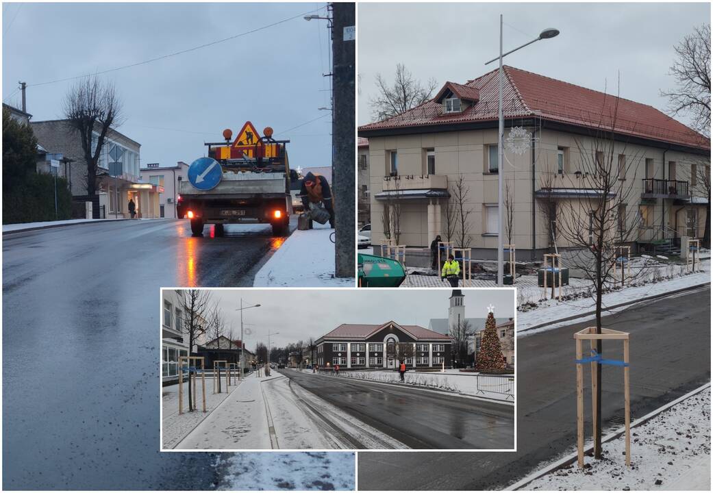 Pokyčiai: Gargžduose kelininkai remontuoja centrines gatves – asfaltas paklotas Kvietinių, J.Basanavičiaus, Klaipėdos, J.Janonio, Pušų gatvėse.