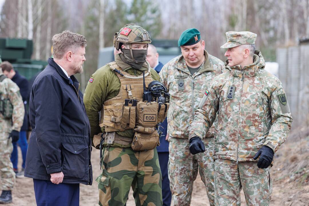 Islandijos ir Lietuvos kariuomenės vadų vizitas Rukloje 