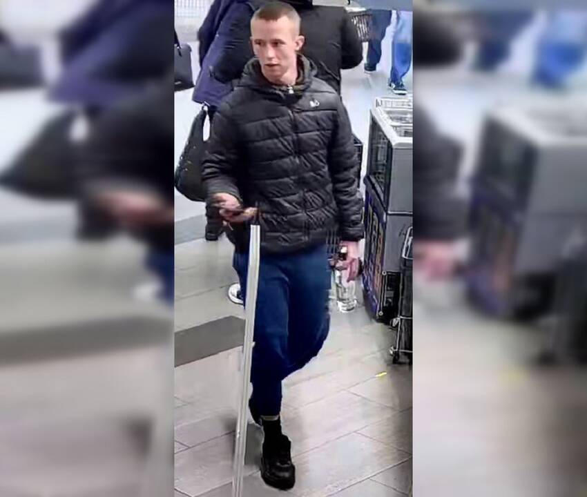 Po vagystės parduotuvėje – į policijos akiratį: pareigūnai šiam vyrui turi klausimų