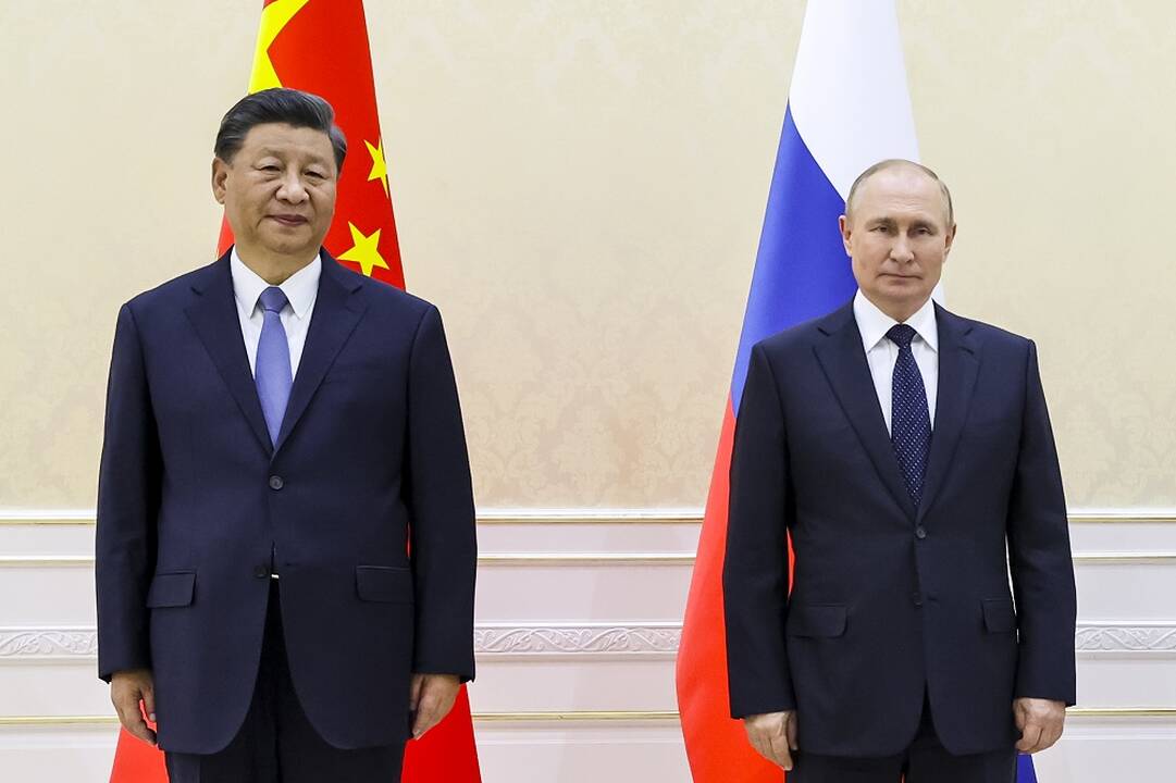 Iš kairės: Xi Jinpingas ir Vladimiras Putinas.