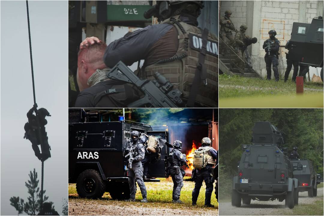 Lietuvos specialiųjų pajėgų pratybos.