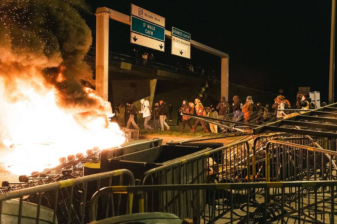 Studentų protestas dėl pensinio amžiaus didinimo, 2023 m. kovo 6-7 d.