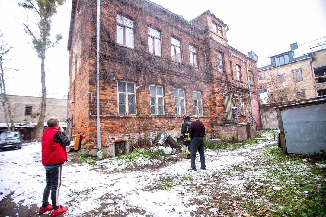 Ugniagesių sujudimas Kauno centre