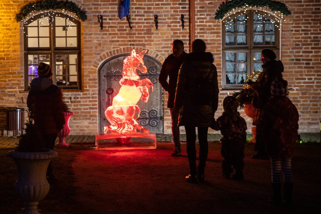 Įžiebta Kauno rajono kalėdinė eglutė