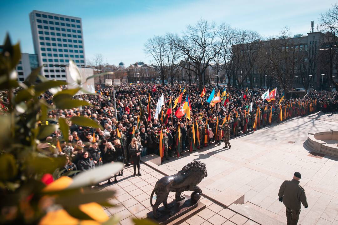 Kauniečiai minėjo Kovo 11-osios šventę
