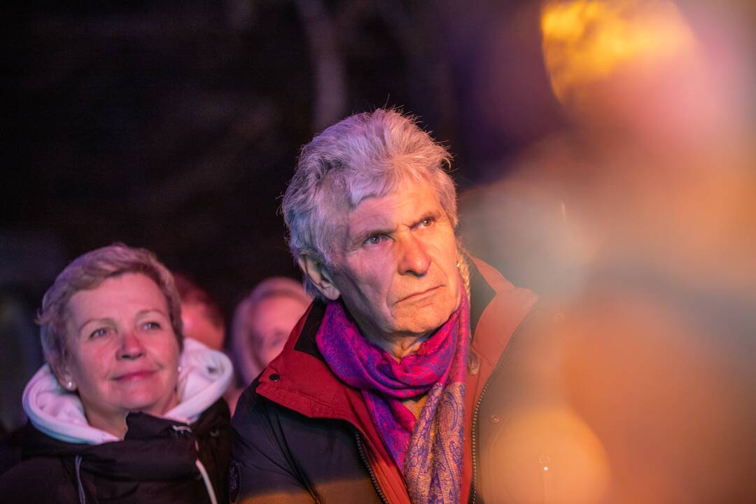 Įžiebta Kauno rajono kalėdinė eglutė