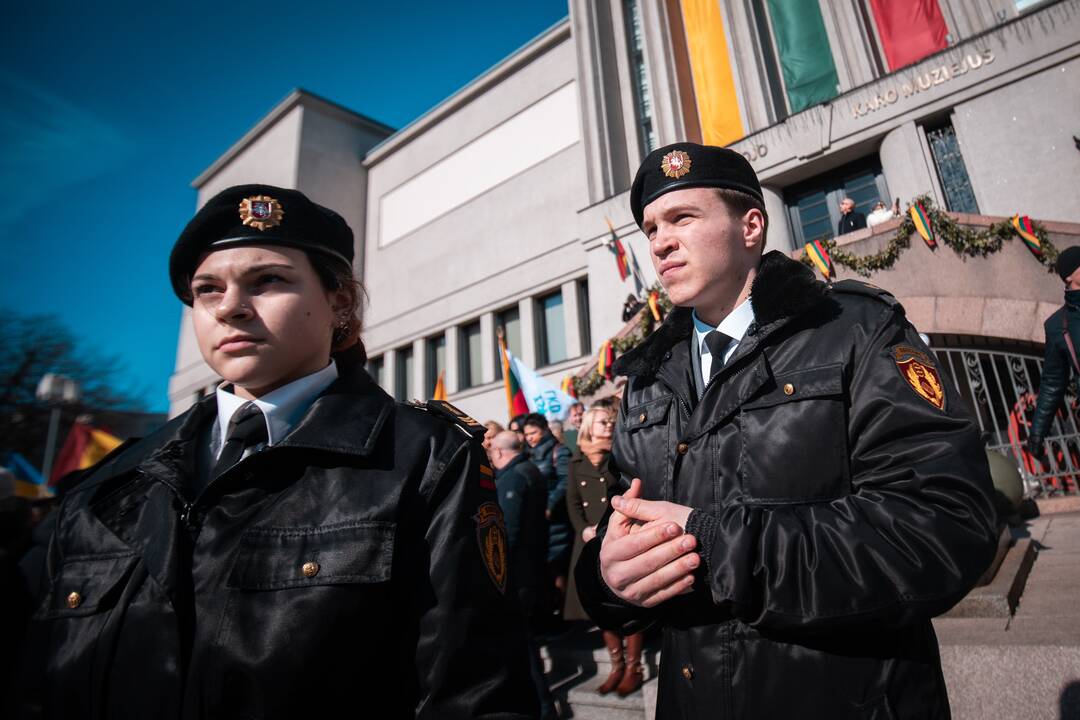 Kauniečiai minėjo Kovo 11-osios šventę