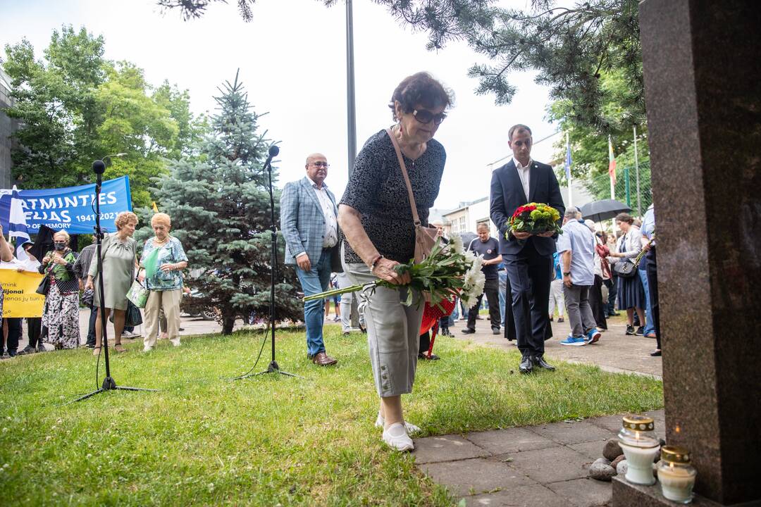 "Lietūkio" garažo žudynių 80-ųjų metinių minėjimas Kaune