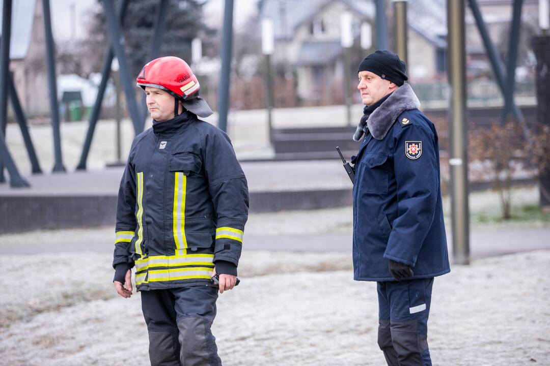 Garliavos parko upelyje aptiktas įšalusio nežinomo vyro kūnas
