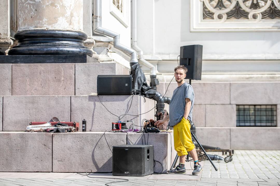 Kauniečiai džiaugėsi pavasarišku sekmadieniu