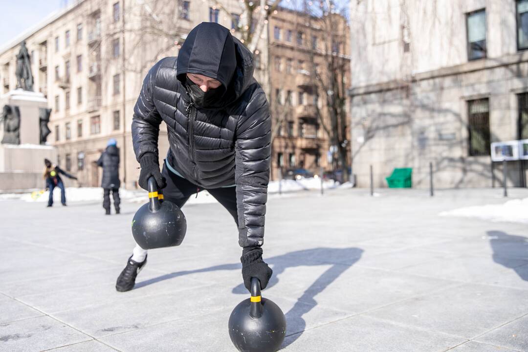 Sporto entuziastų protestas persikėlė prie Kauno miesto savivaldybės