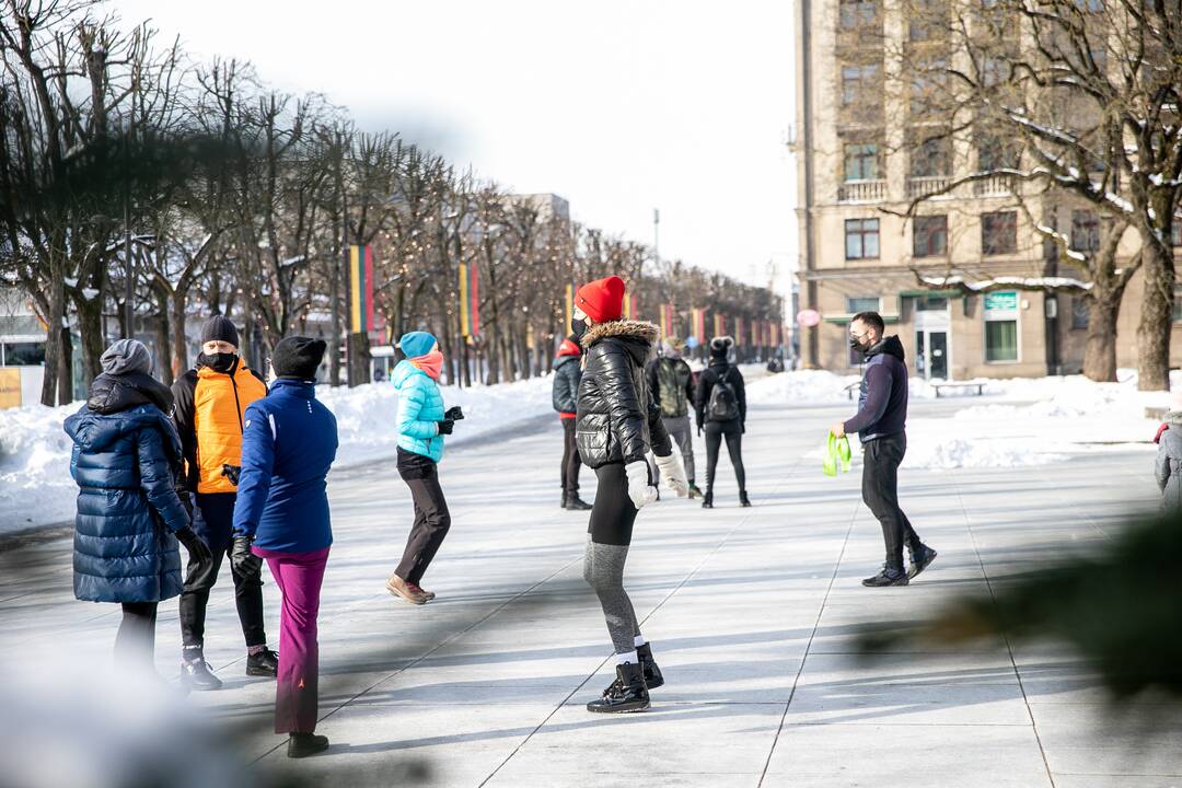 Sporto entuziastų protestas persikėlė prie Kauno miesto savivaldybės