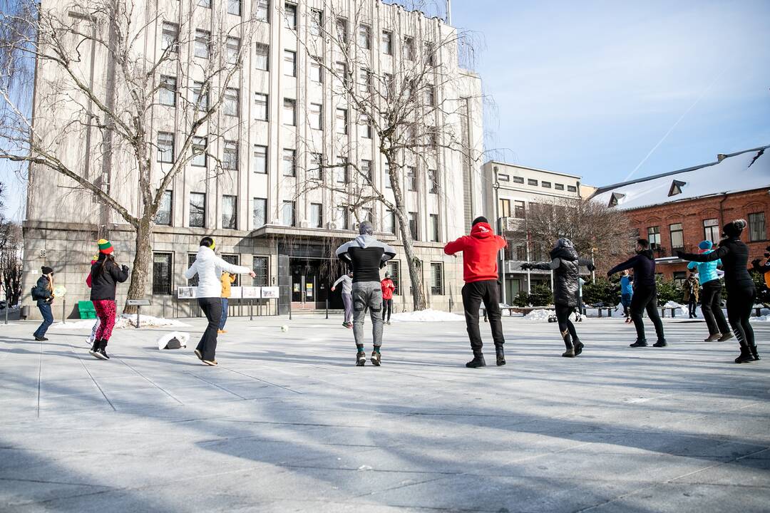 Sporto entuziastų protestas persikėlė prie Kauno miesto savivaldybės
