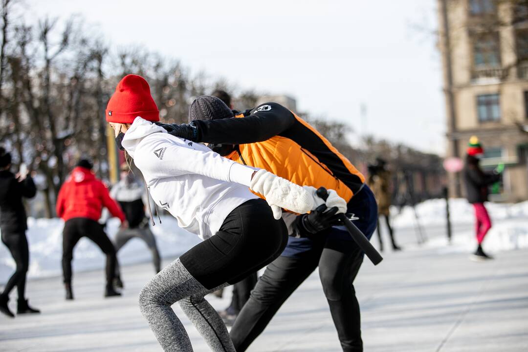 Sporto entuziastų protestas persikėlė prie Kauno miesto savivaldybės