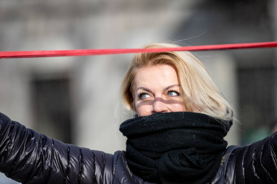 Sporto entuziastų protestas persikėlė prie Kauno miesto savivaldybės