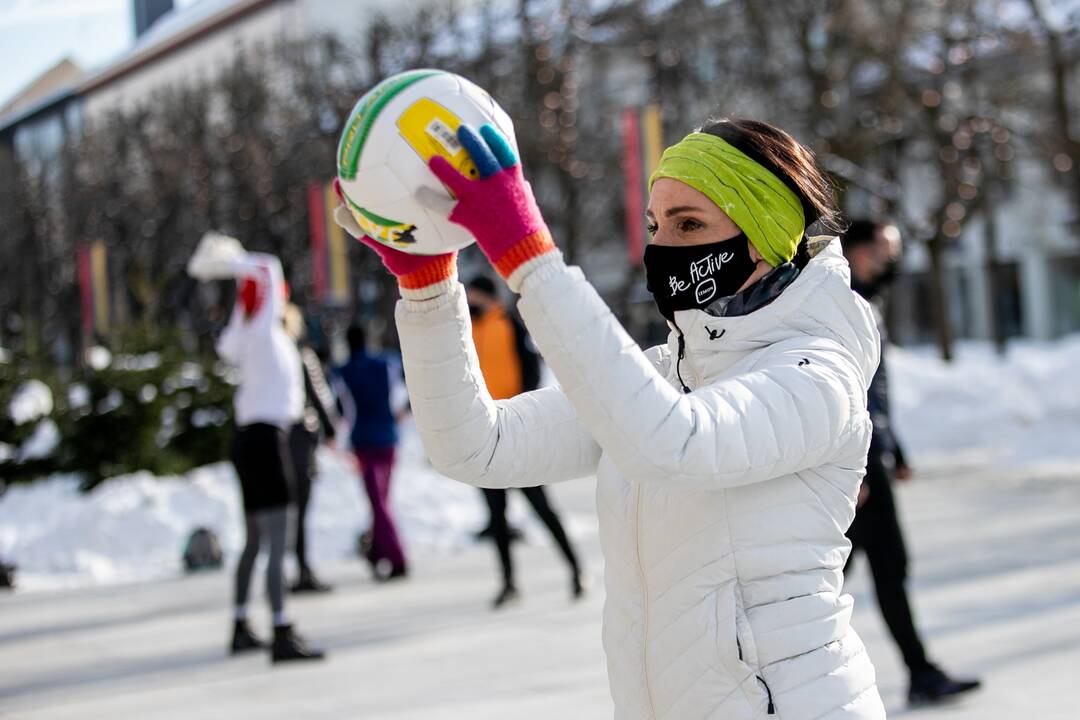 Sporto entuziastų protestas persikėlė prie Kauno miesto savivaldybės