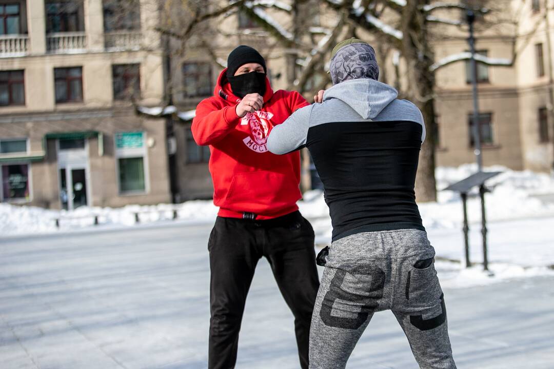 Sporto entuziastų protestas persikėlė prie Kauno miesto savivaldybės