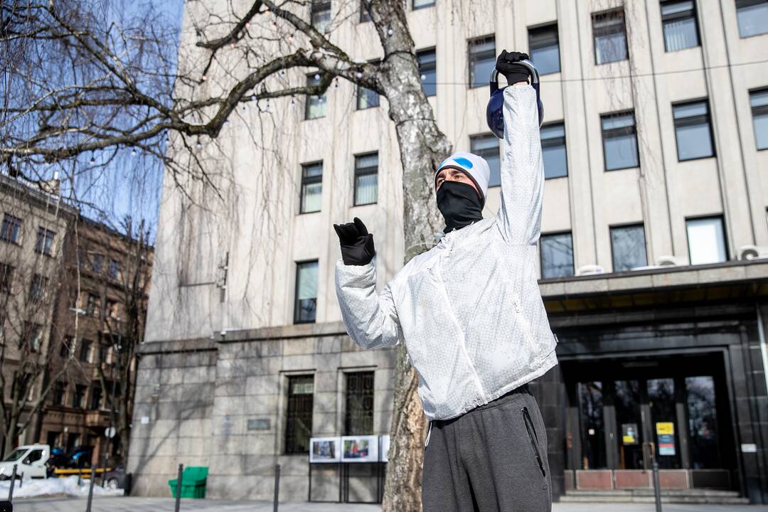 Sporto entuziastų protestas persikėlė prie Kauno miesto savivaldybės