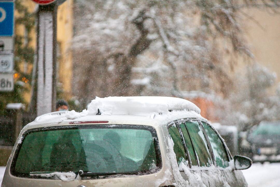 Po gausaus snygio Kaune – sudėtingos eismo sąlygos