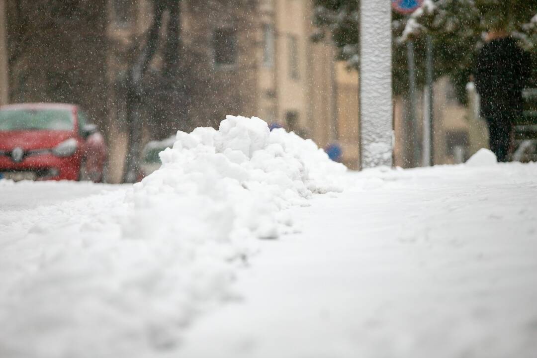 Po gausaus snygio Kaune – sudėtingos eismo sąlygos