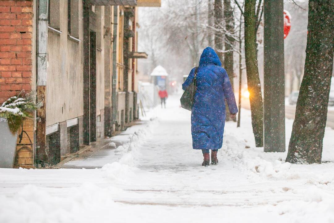 Po gausaus snygio Kaune – sudėtingos eismo sąlygos