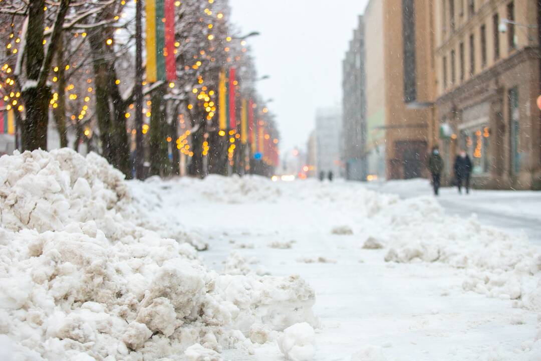 Po gausaus snygio Kaune – sudėtingos eismo sąlygos