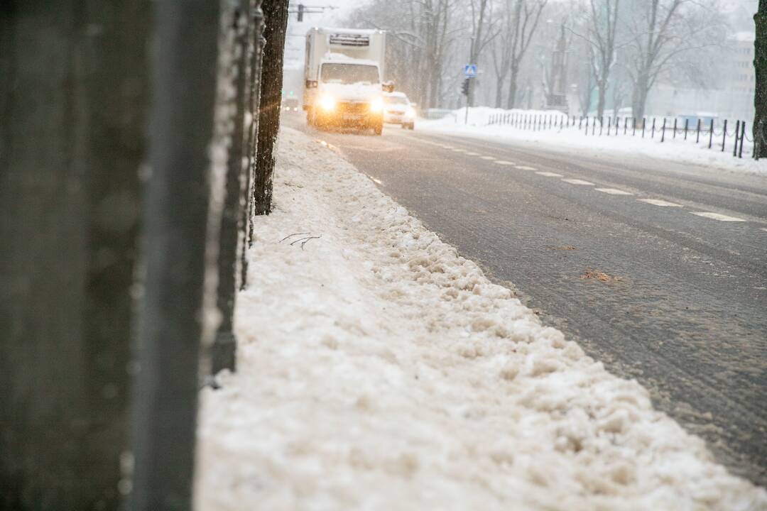 Po gausaus snygio Kaune – sudėtingos eismo sąlygos