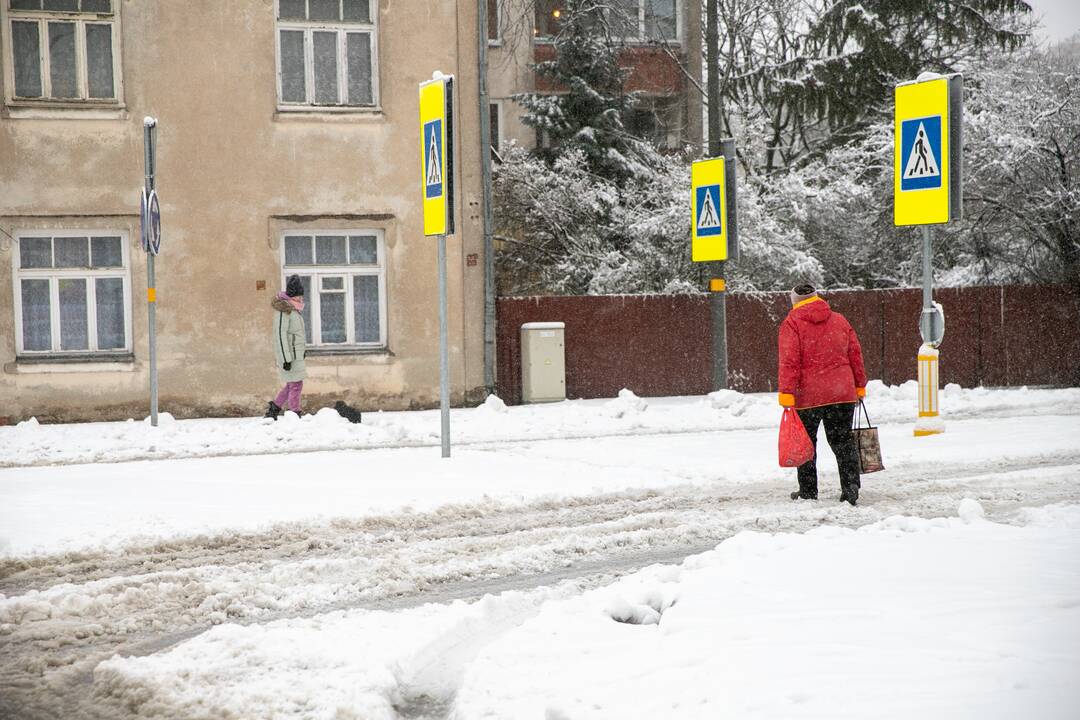 Po gausaus snygio Kaune – sudėtingos eismo sąlygos