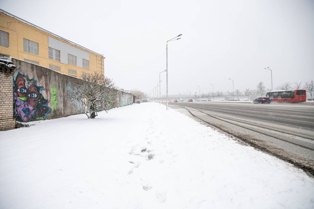 Po gausaus snygio Kaune – sudėtingos eismo sąlygos
