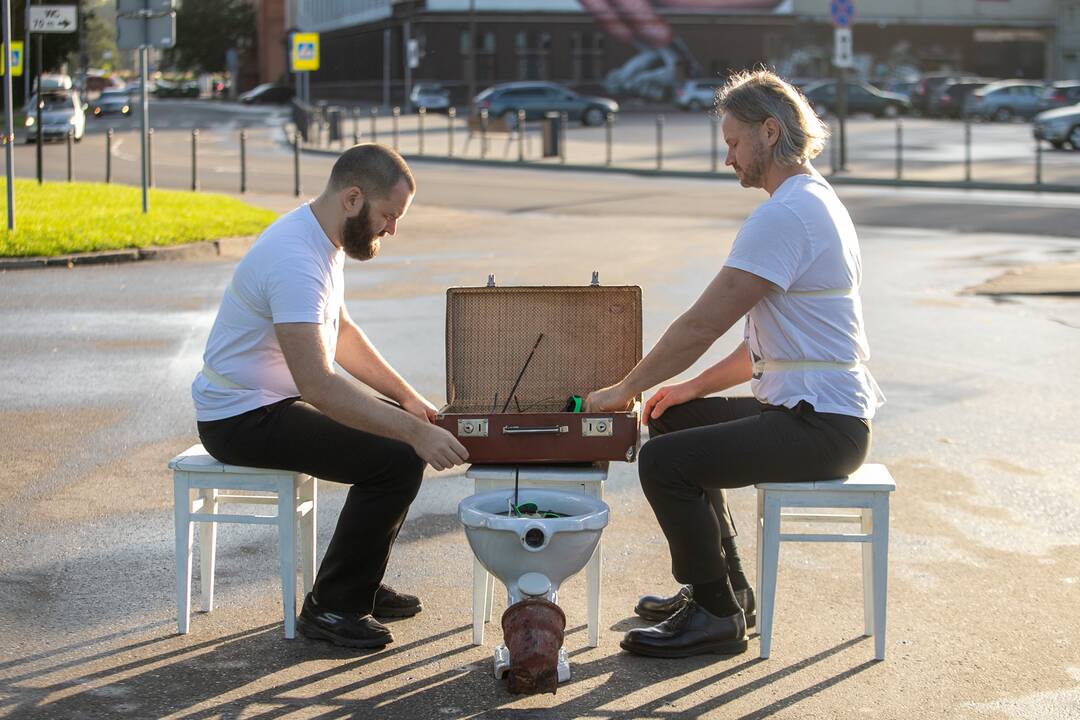 Pasiruošimas „Fluxus“ festivaliui ir kopimui į Parodos kalną