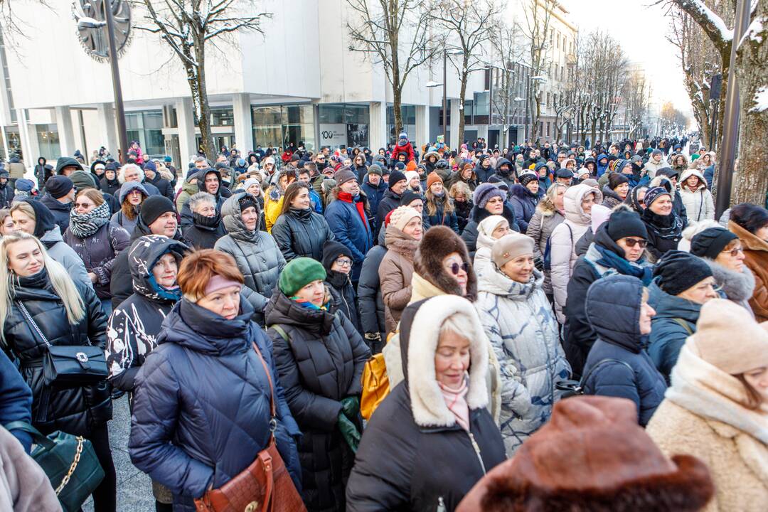 Skulptūros „ė“ raidei atidengimo renginys Studentų skvere