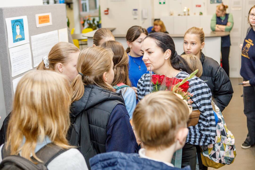 Mokytojų dienos sveikinimai „Aušros“ gimnazijoje