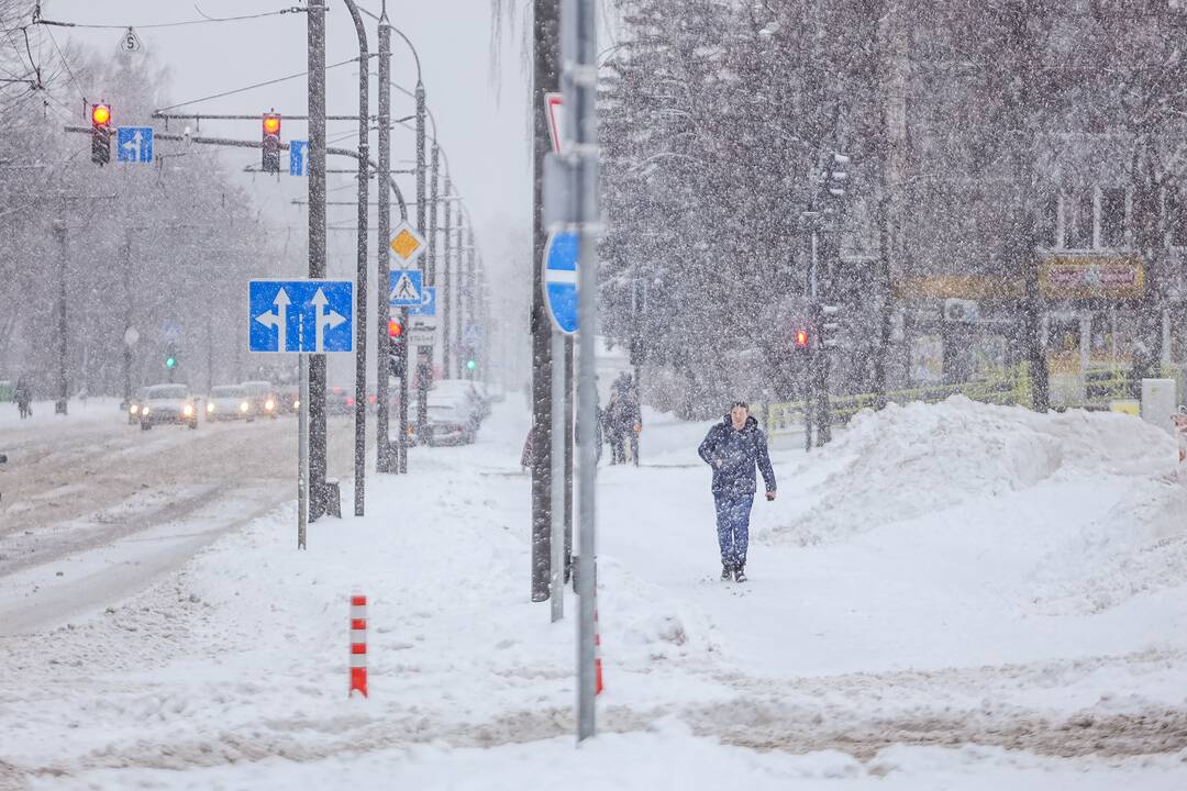 Kaunas po stipraus snygio