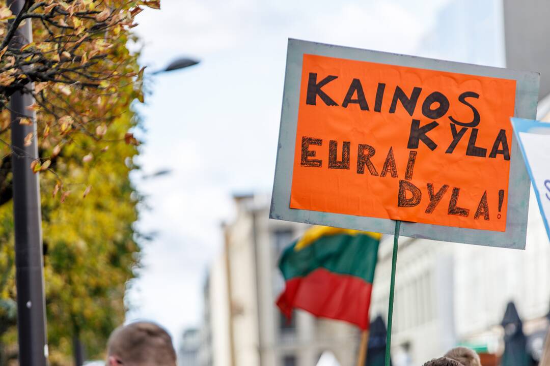 Kaune surengtas mitingas prieš skurdą