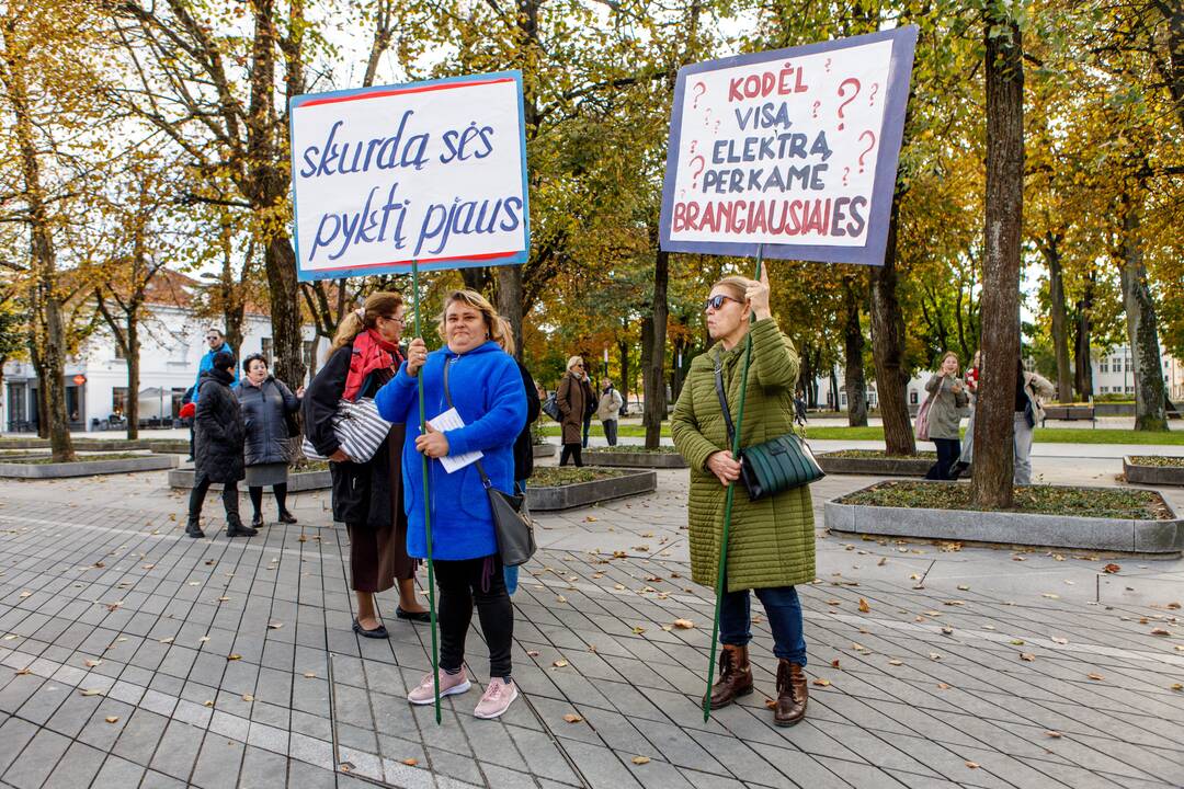 Kaune surengtas mitingas prieš skurdą