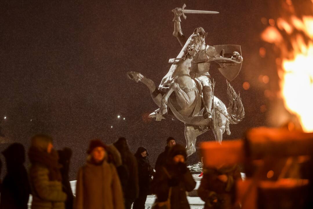 Laisvės laužai prie Kauno pilies