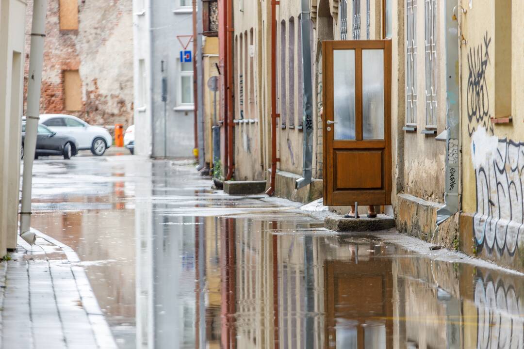 Po liūties skęsta Kauno senamiestis