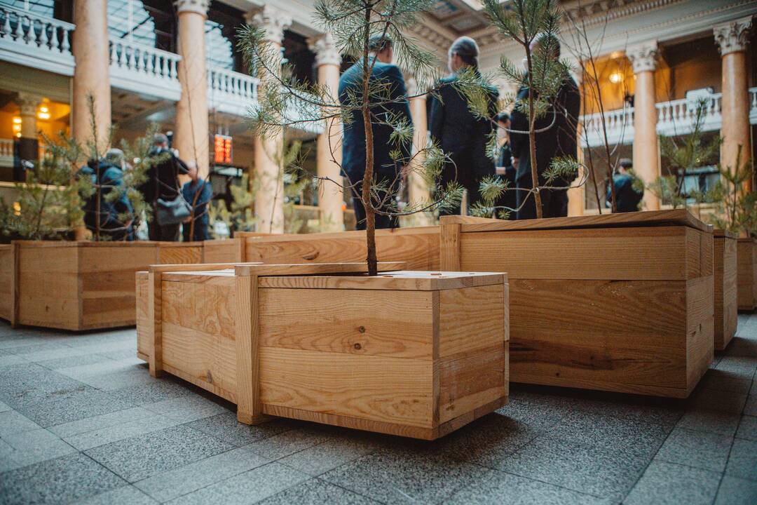 Yoko Ono instaliacijos „Ex It“ pristatymas