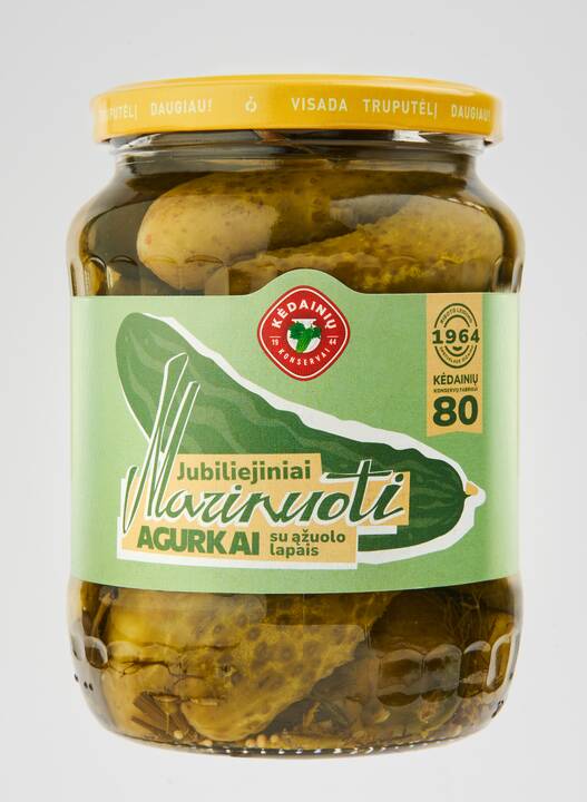Marinuoti agurkai su ąžuolo lapais – juos pristato su nostalgiško dizaino riboto tiražo etiketėmis: šių ypatingų stiklainių tebus pagaminta 100 000.