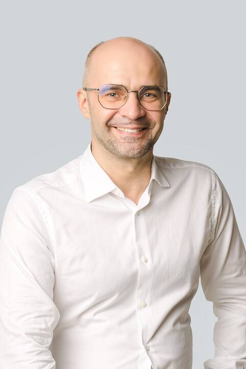 Iniciatyva: Milano universiteto ortodontijos mokyklos atstovas dr. Marco Tremolati (kairėje) ir LSMU prof. A. Vasiliauskas.