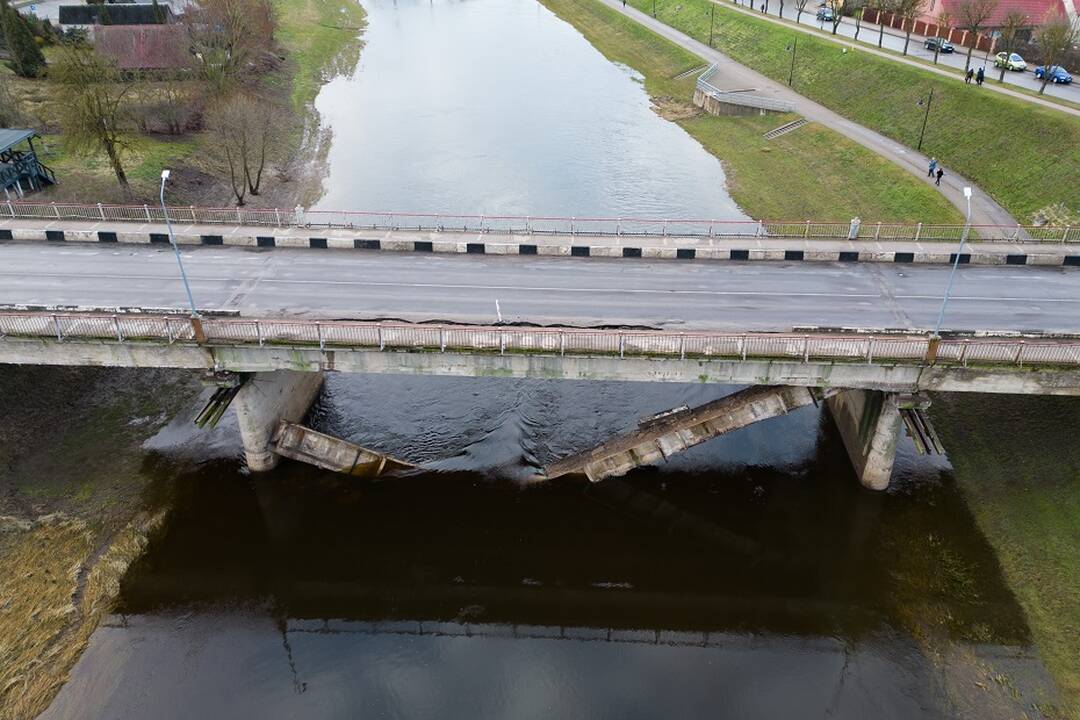 Spalį bus pradėtas pernai sausį įgriuvusio tilto Kėdainiuose remontas