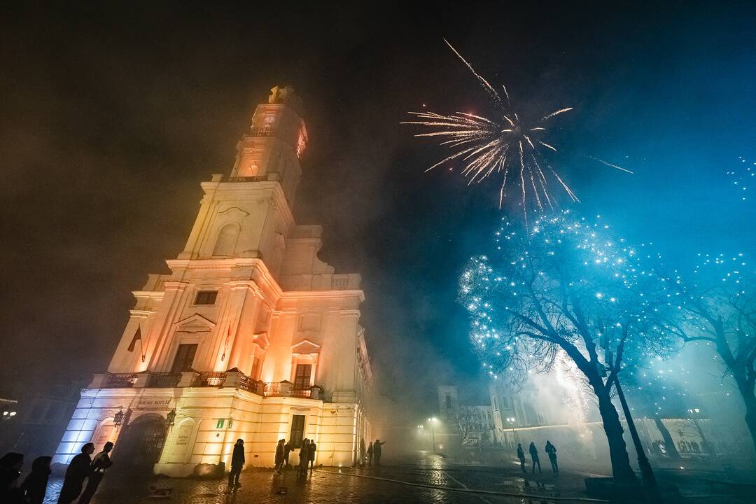 Kaunas pasitiko Naujuosius metus