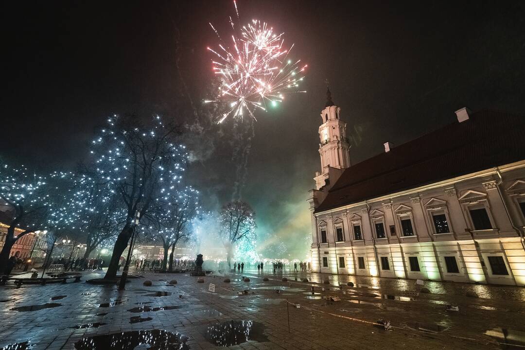 Kaunas pasitiko Naujuosius metus